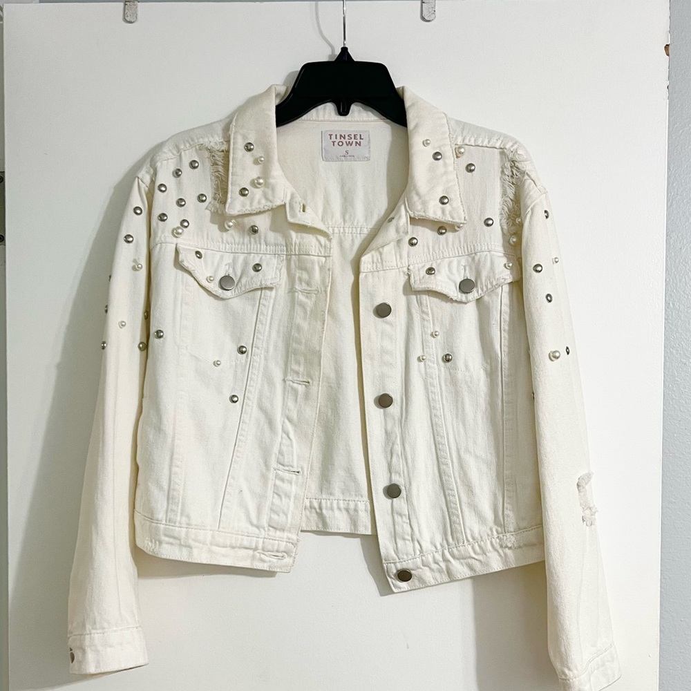 White denim jacket